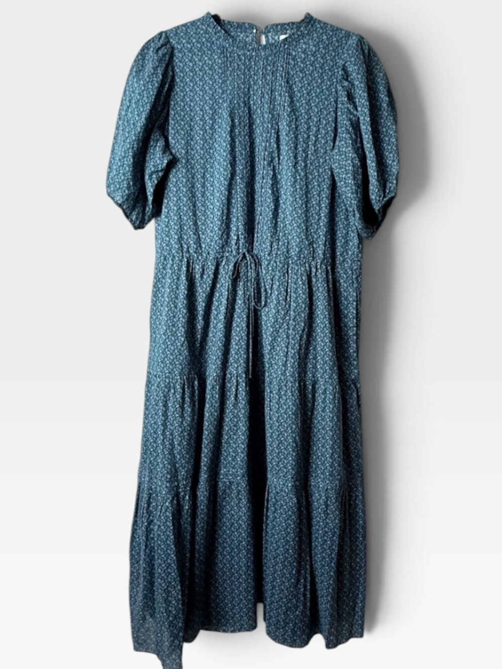 Birds of Paradise by Trovata Dress Size Small Blue Floral Lightweight Cotton (U)